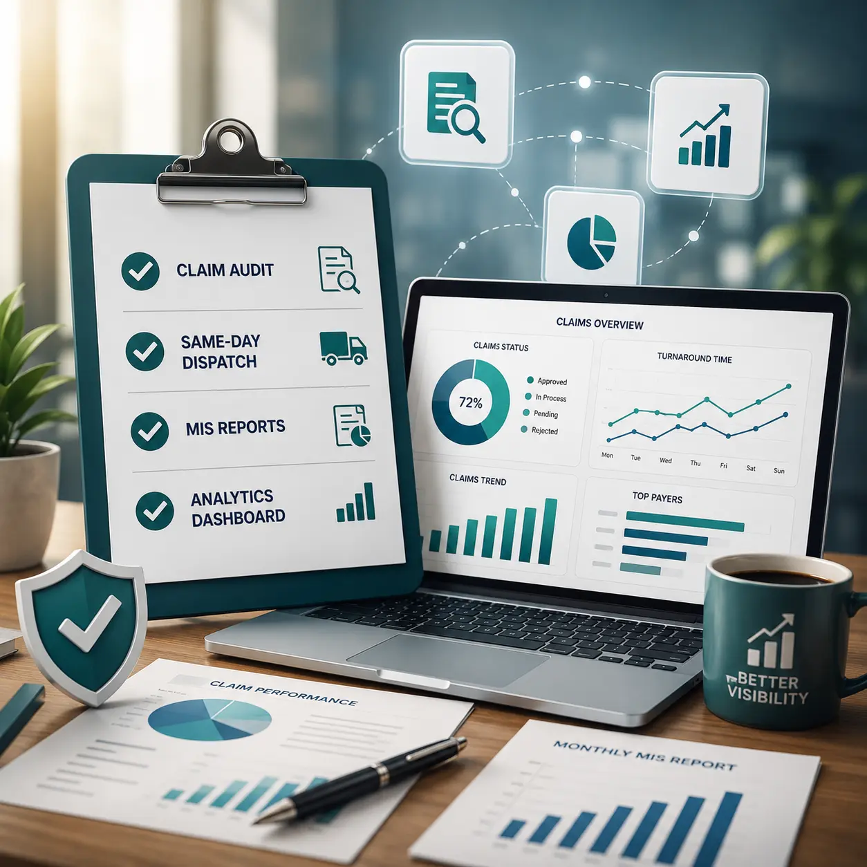 Daily Claim Audit, Dispatch & MIS Reporting
